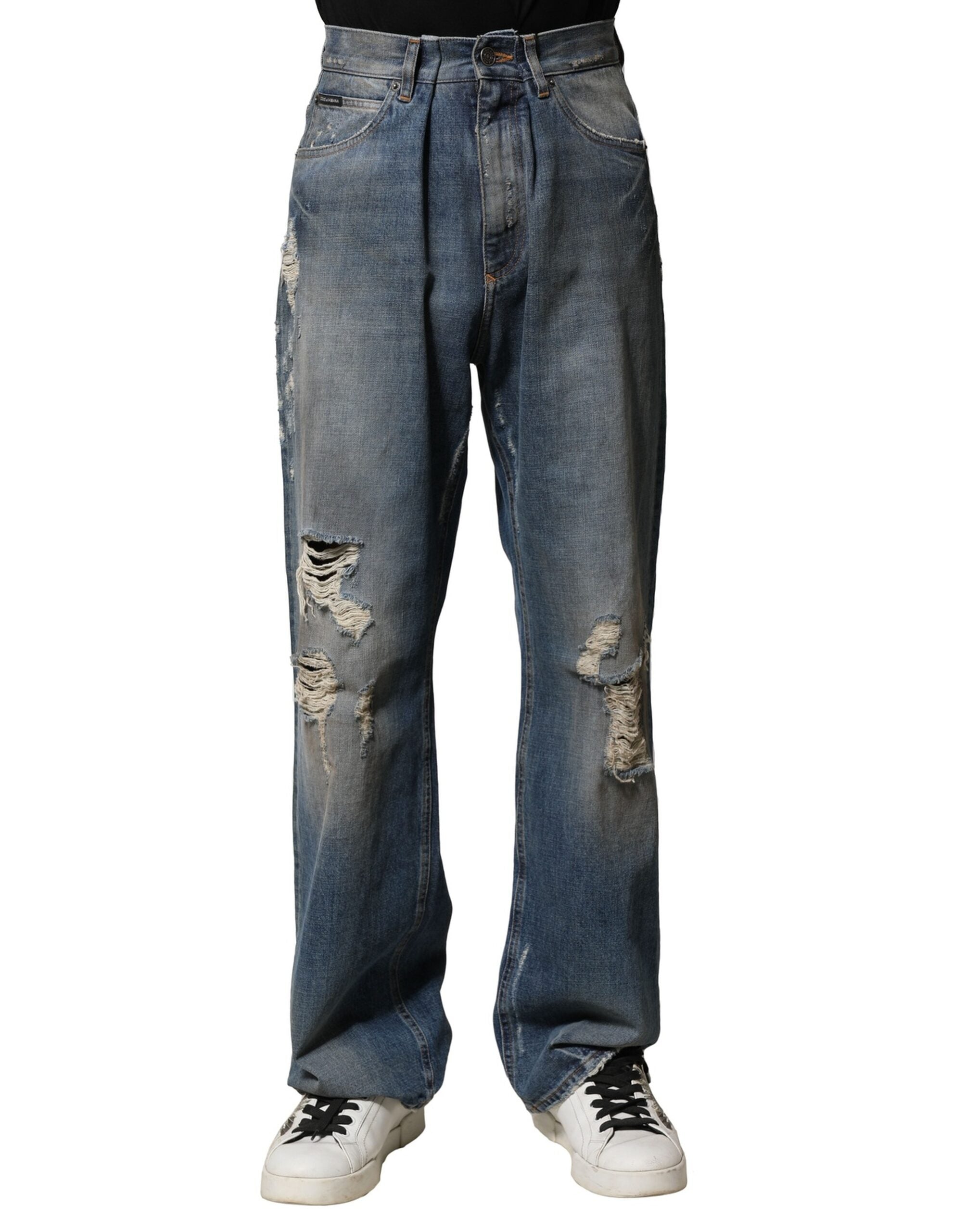 Jeans Dolce & Gabbana droits bleus