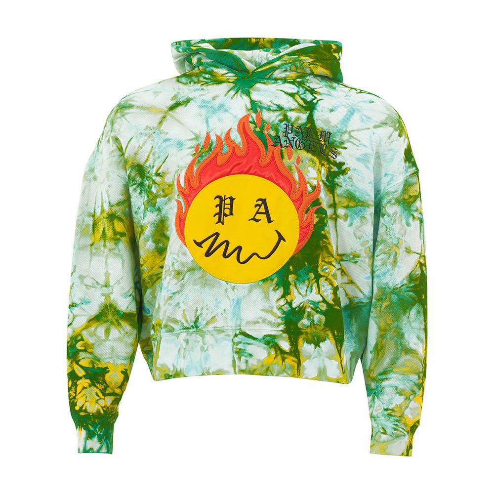 Sweatshirt Palm Angels Tye And Dye vert/bleu
