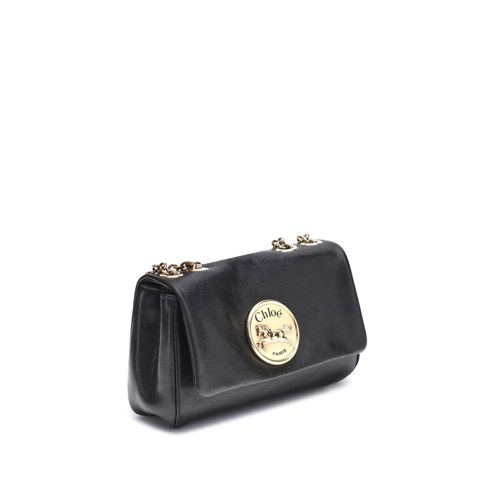 Sac porté épaule Chloé Heritage noir