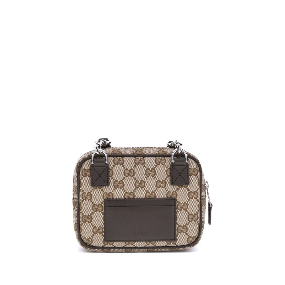 Sac à bandoulière Gucci GG Supreme marron