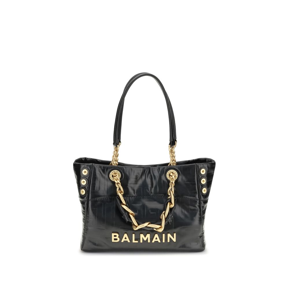 Tote bag Balmain 1945 en cuir cracked
