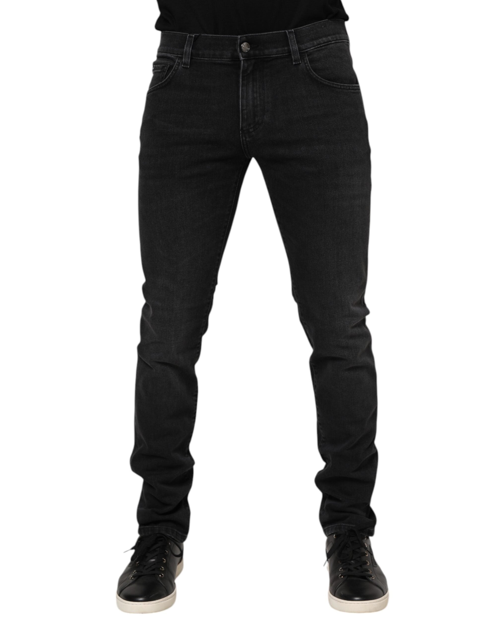 Jeans Dolce & Gabbana noir délavé