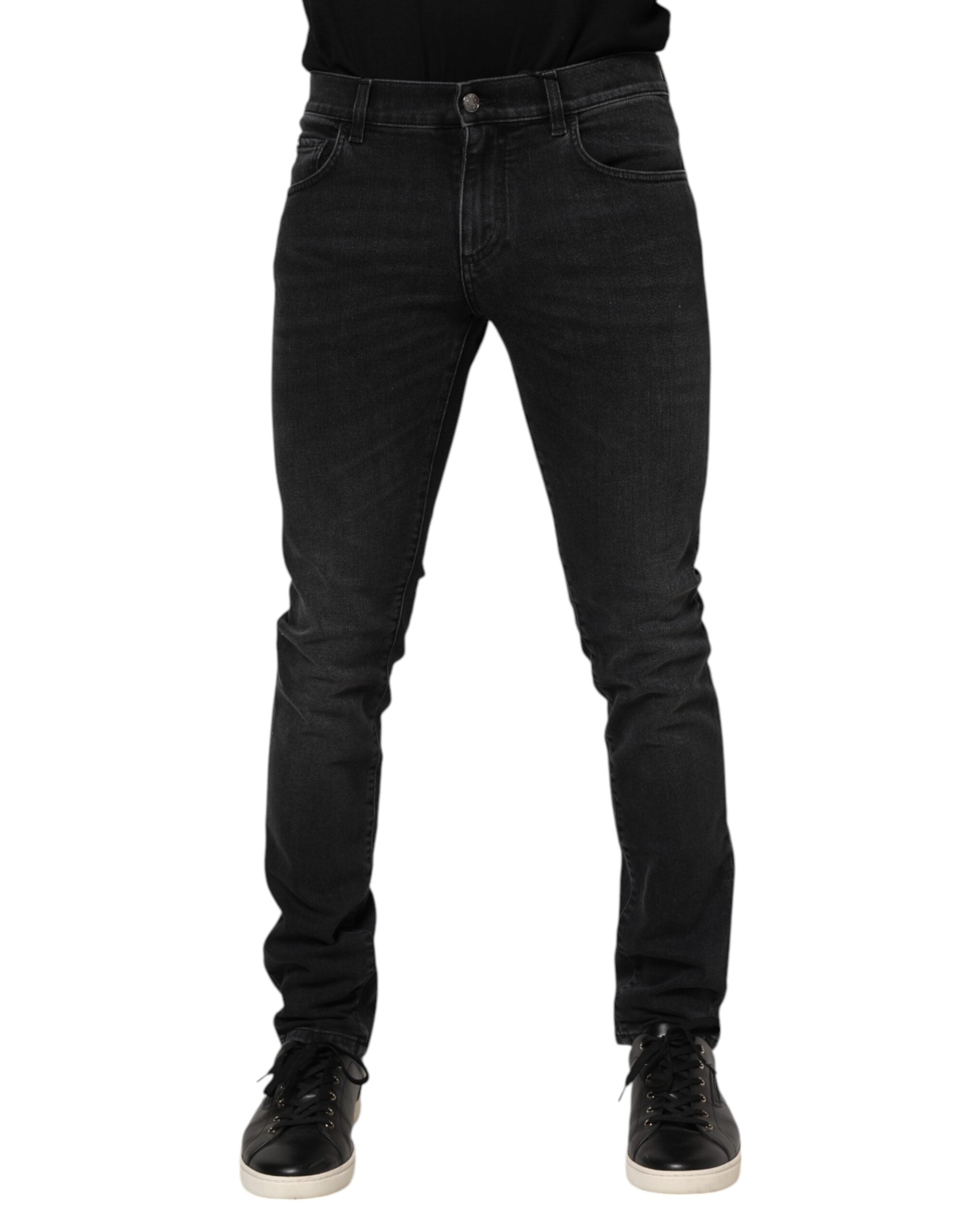 Jeans Dolce & Gabbana noir délavé