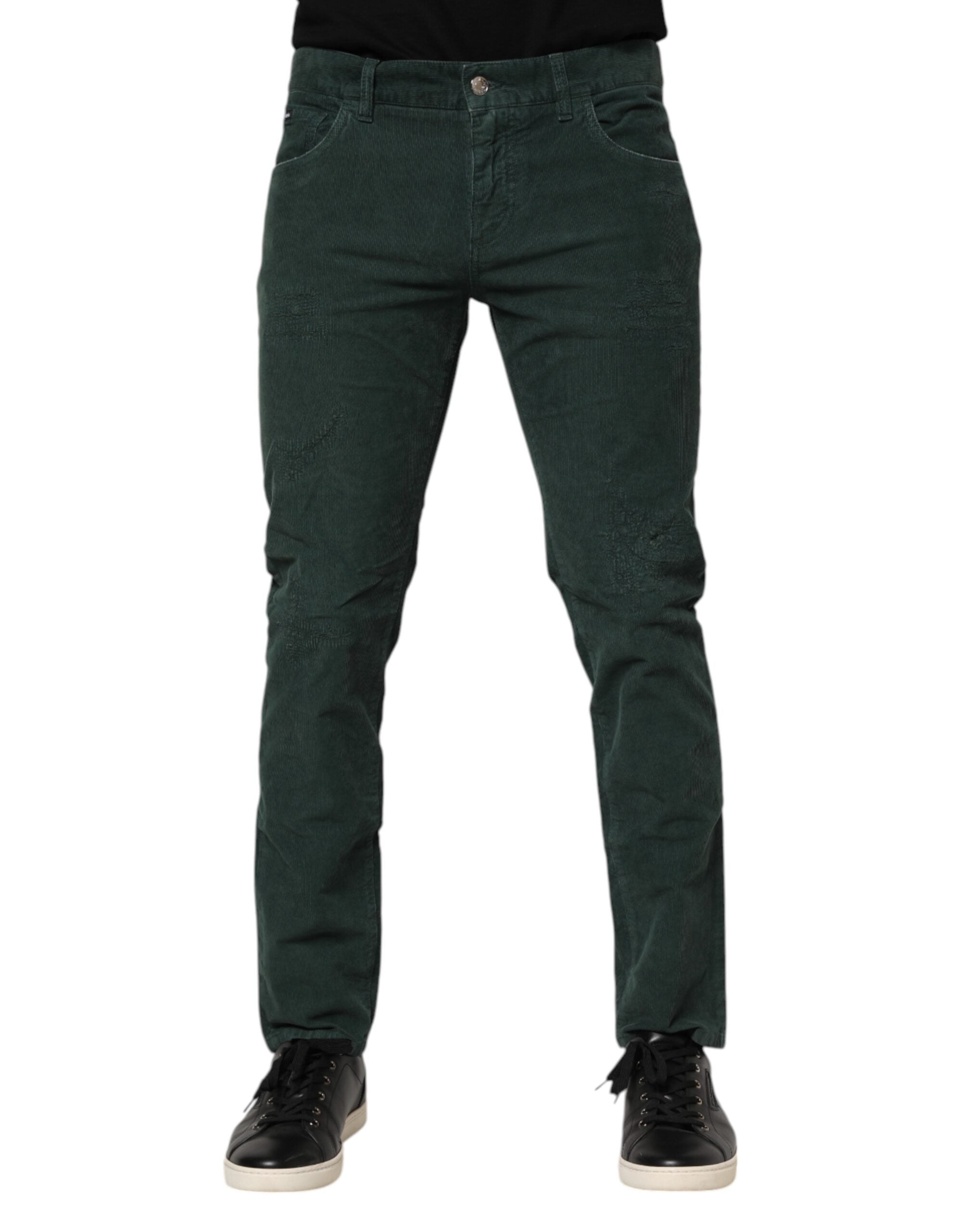Pantalon Dolce & Gabbana corduroy verts