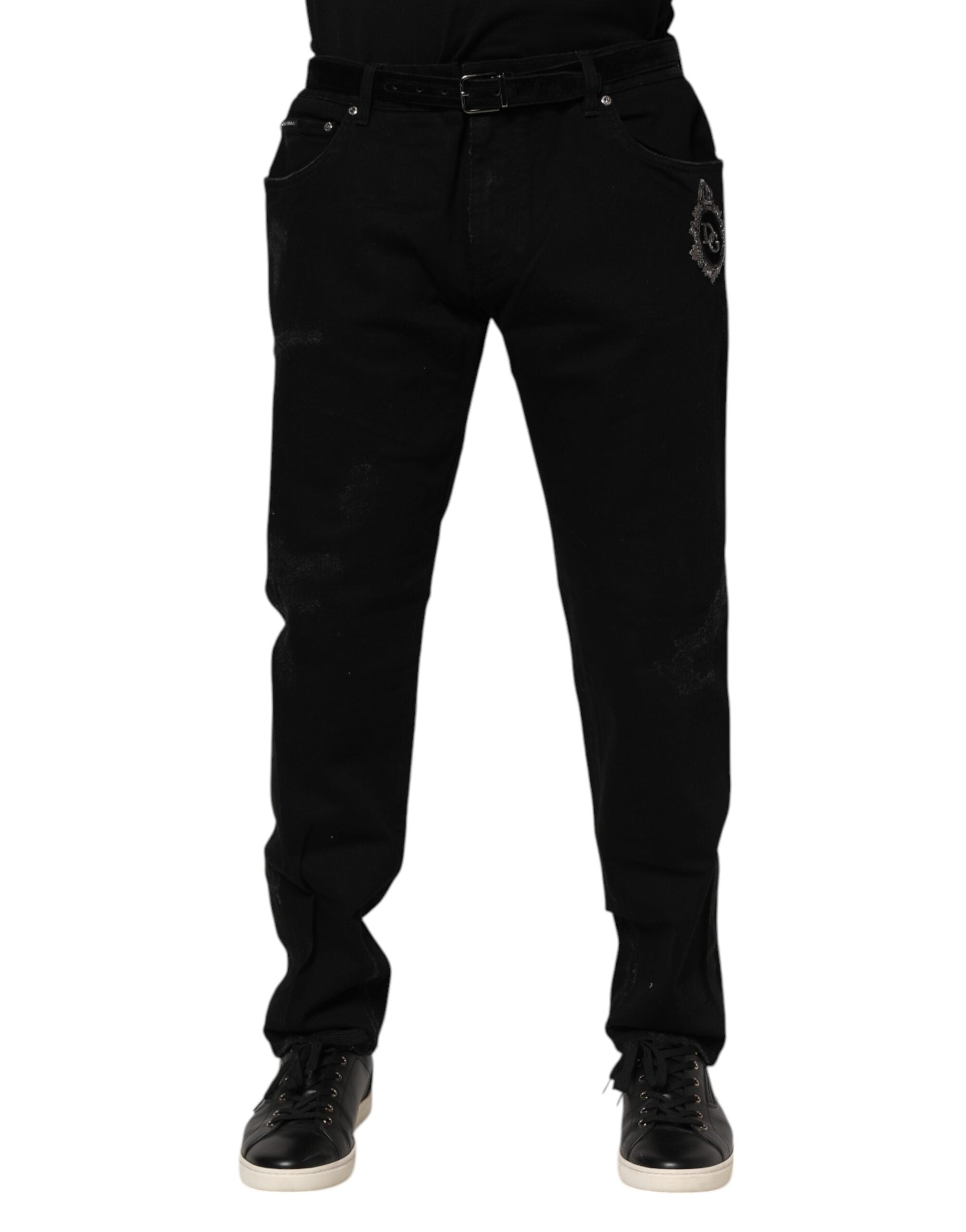 Jeans Dolce & Gabbana tapered noirs