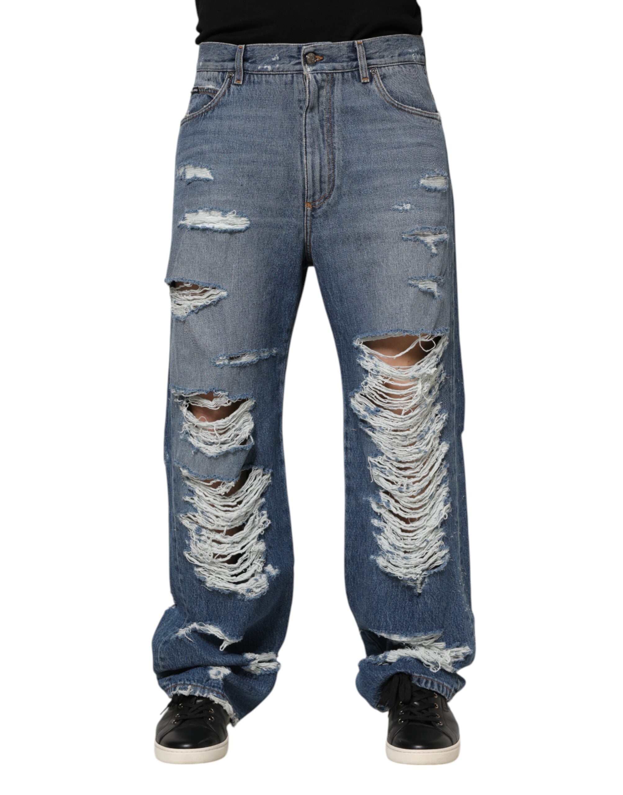 Jeans Dolce & Gabbana tressés bleus