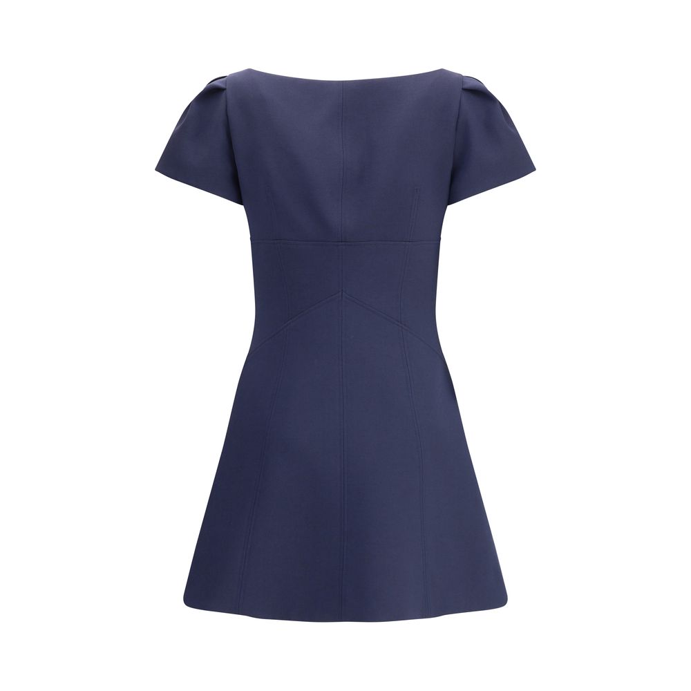 Robe Alexander McQueen à manches courtes noires