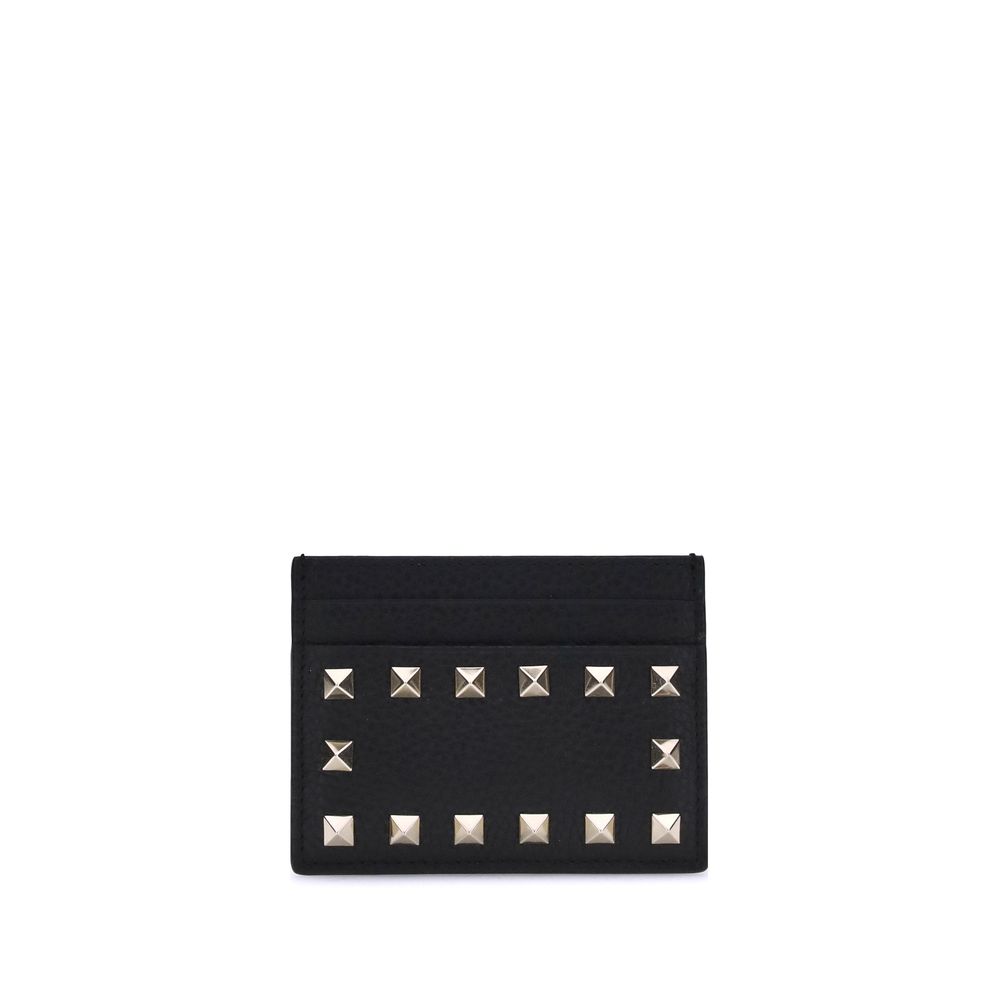 Porte-cartes Valentino Garavani Rockstud noir