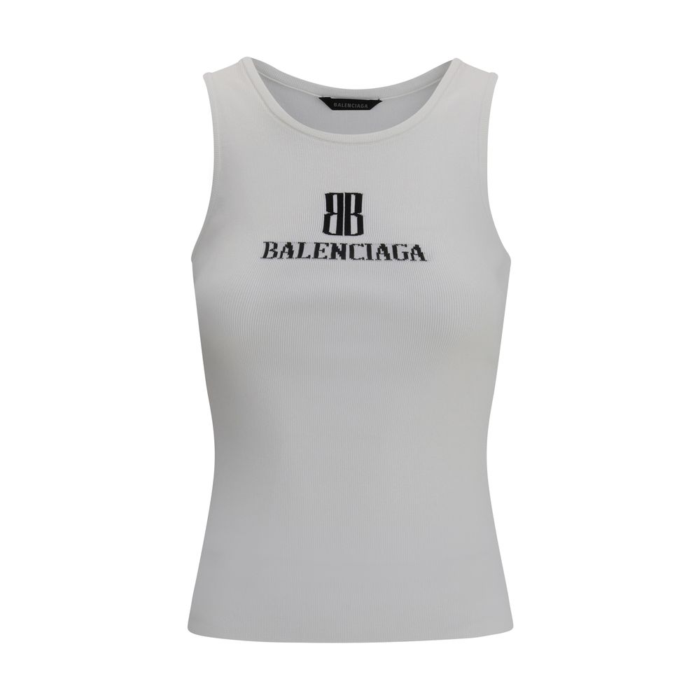 T-shirt Balenciaga monogramme noir