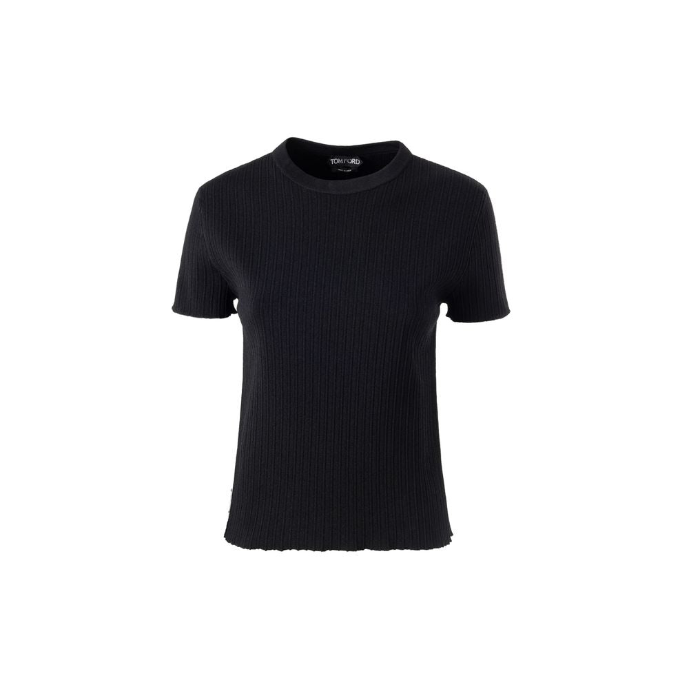 T-shirt Tom Ford cropped noir