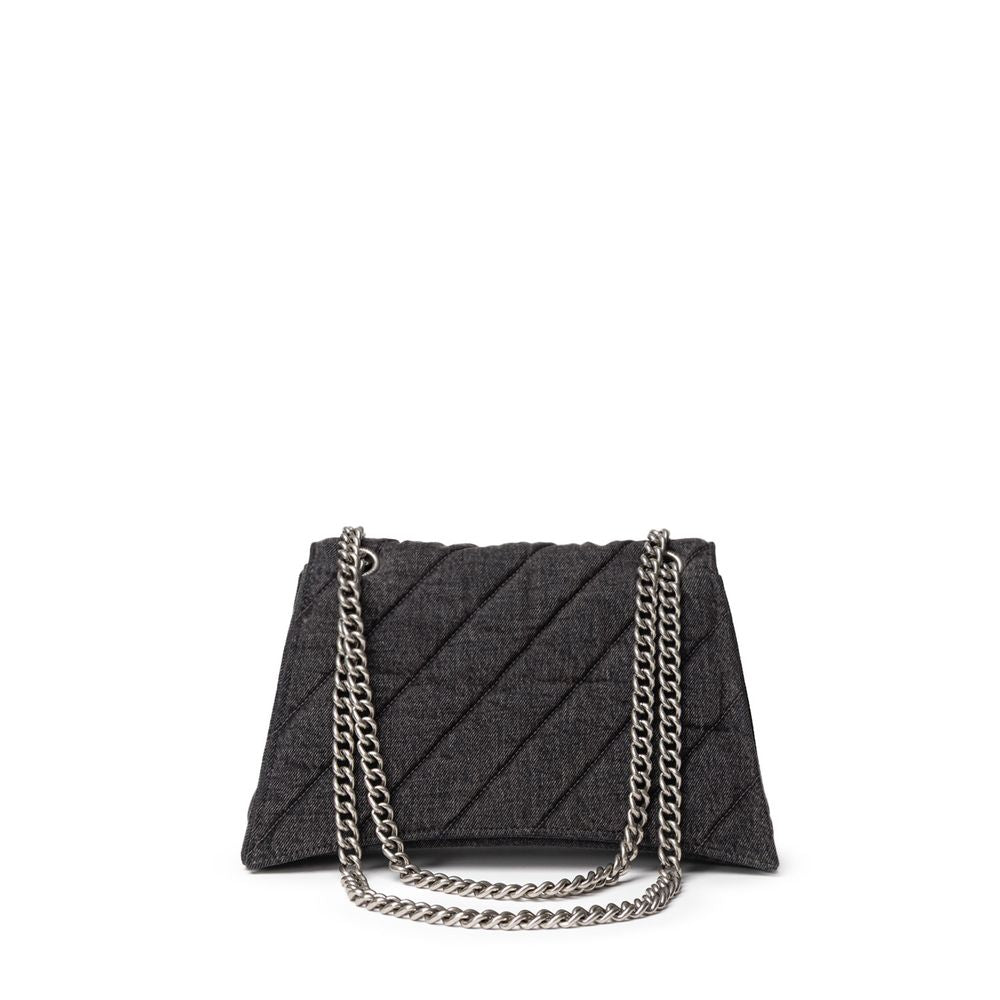Sac bandoulière Balenciaga Crush noir