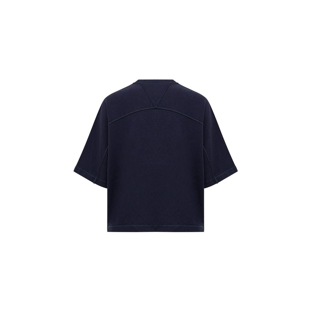 T-shirt Bottega Veneta Square Neck bleu