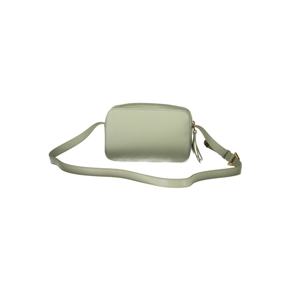 Sac à main vert cuir