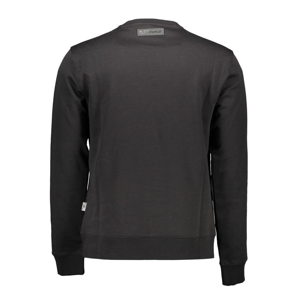 Sweatshirt noir détails contrastants noirs