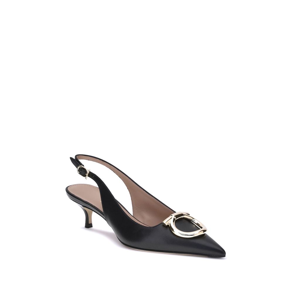 Escarpins Ferragamo Gancini noires