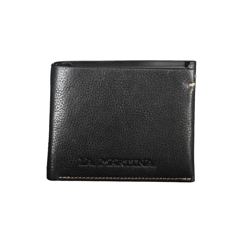 Portefeuille en cuir noir