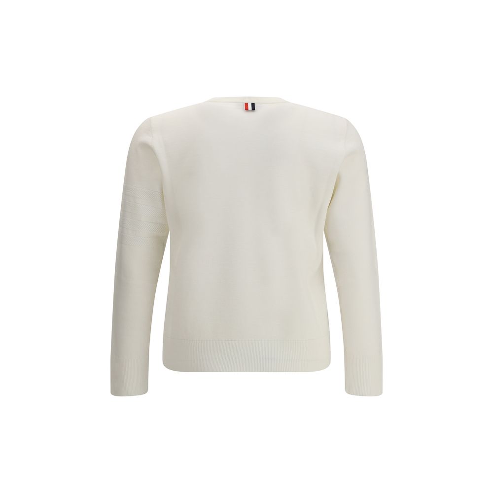 Pull Thom Browne rayé gris