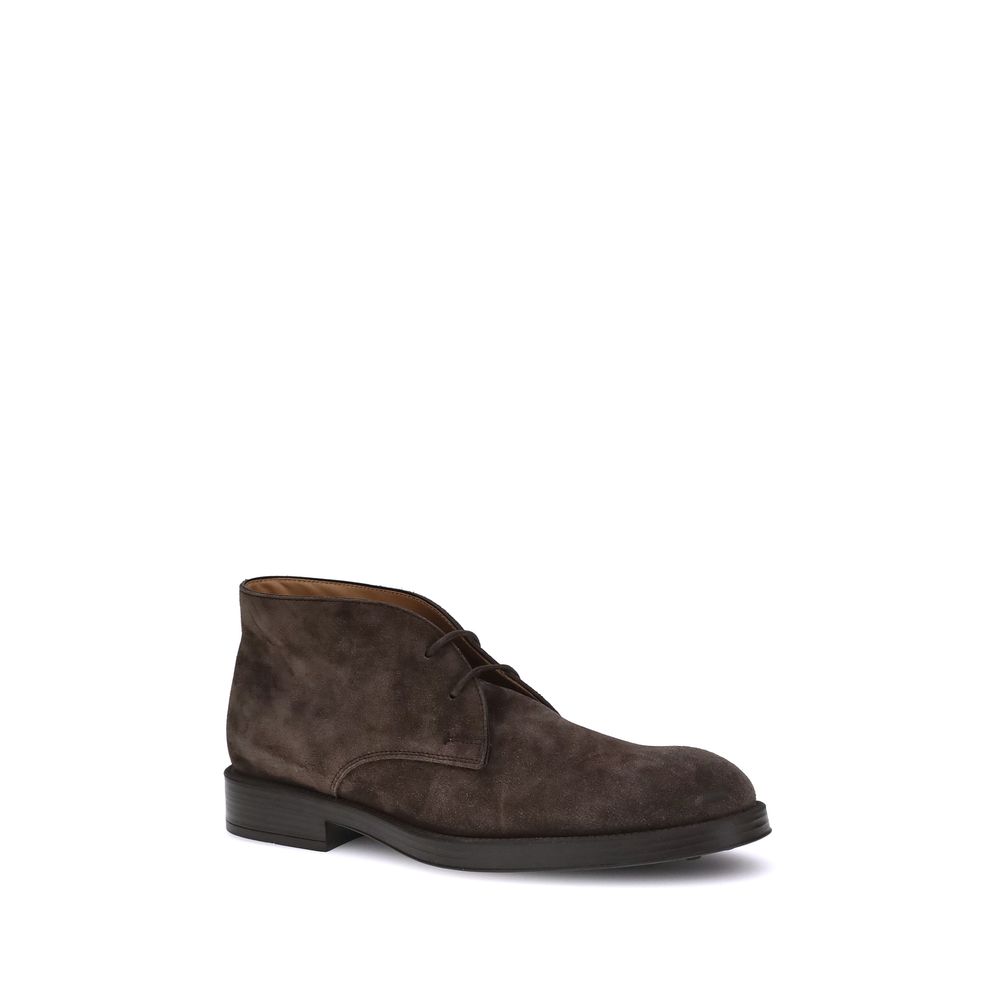 Chaussures à lacet Tod's en cuir beige