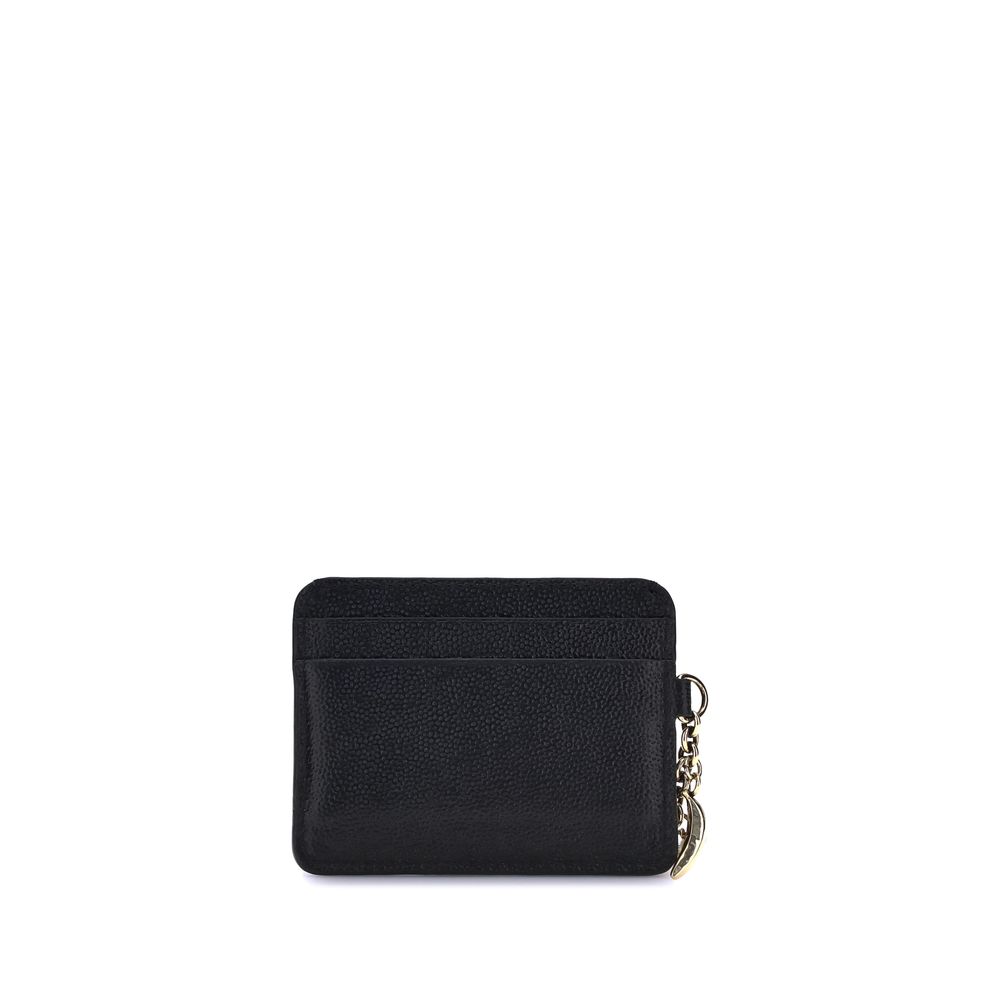 Porte-carte Chloé Charms noir