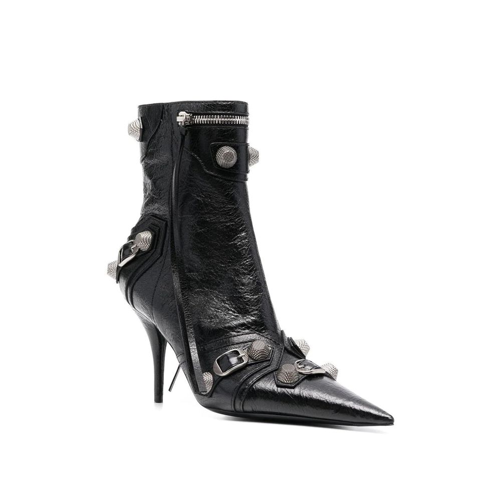 Bottines Cagole à talon noires