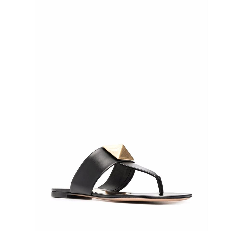 Sandales One Stud cuir noires
