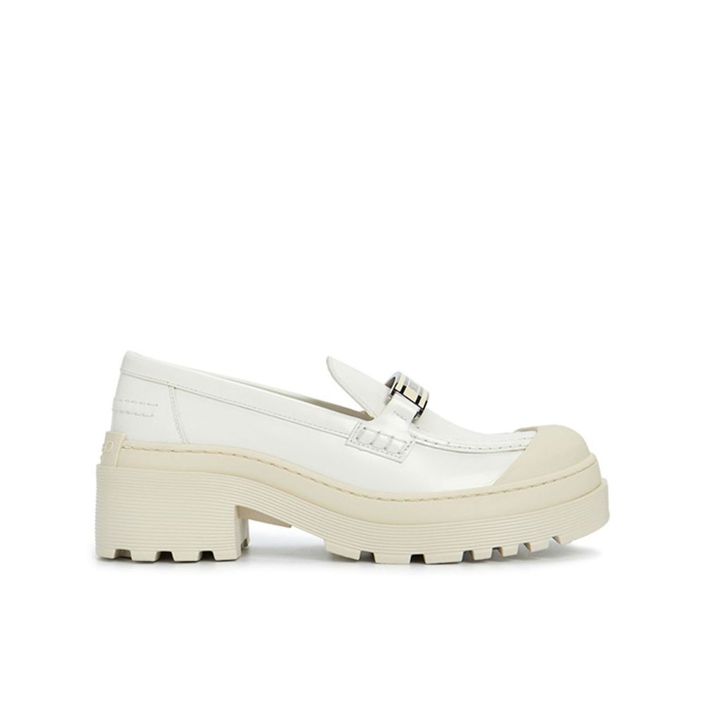 Loafers en cuir blanches