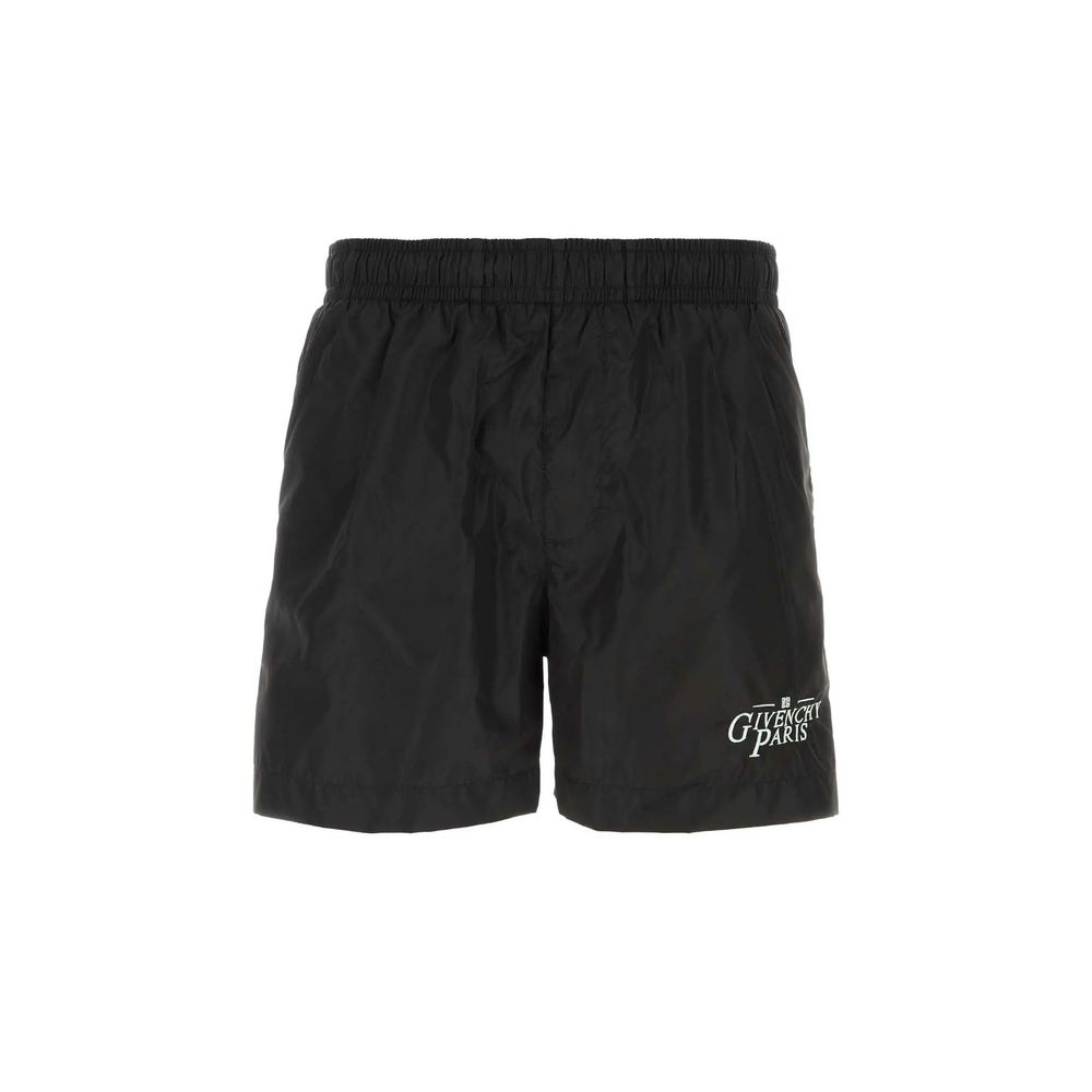 Shorts logo-embroidered noir