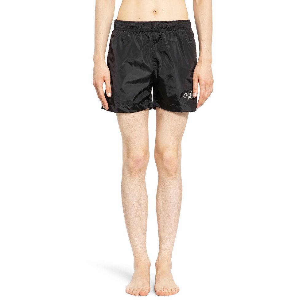 Shorts logo-embroidered noir