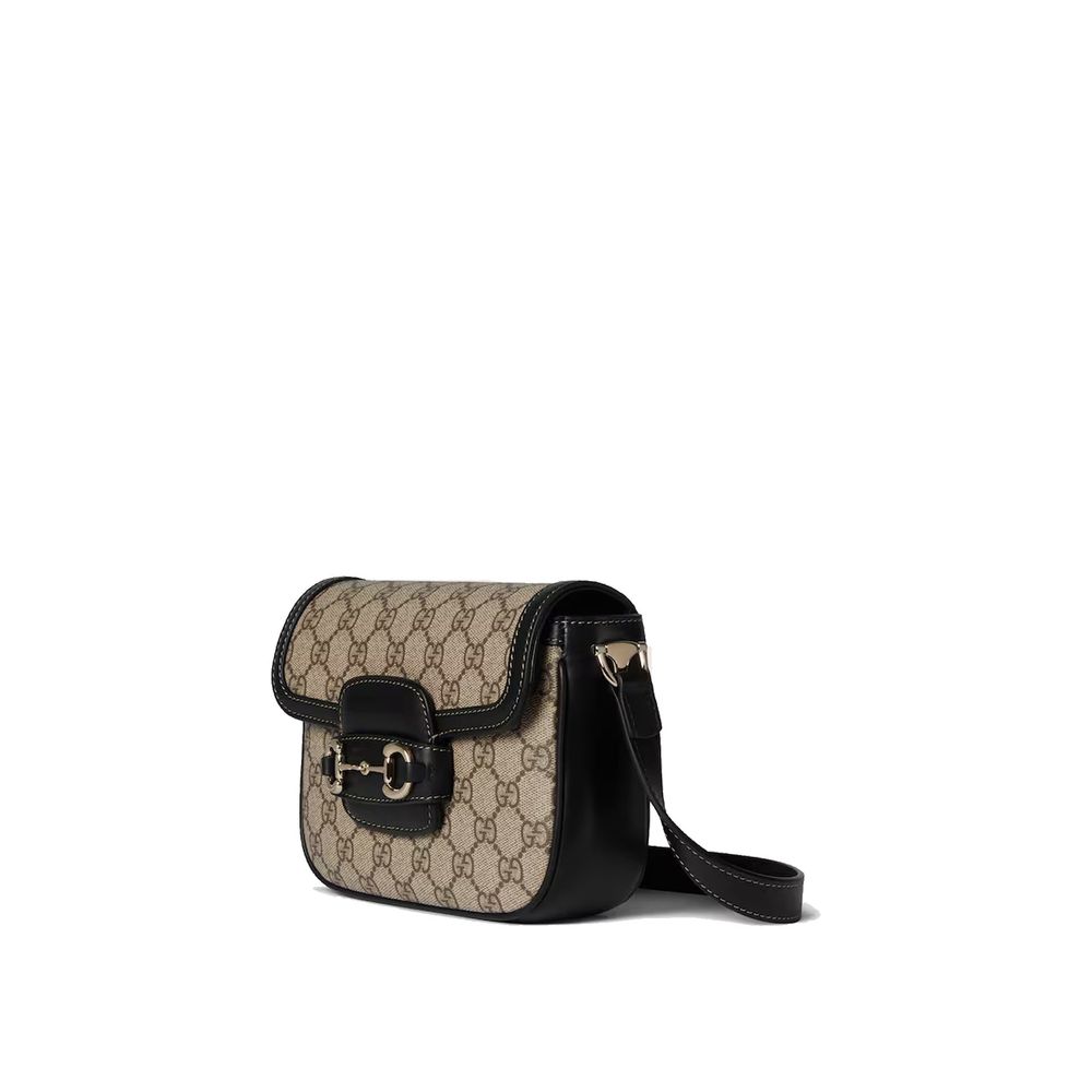Sac à épaule Gucci Horsebit 1955 marron