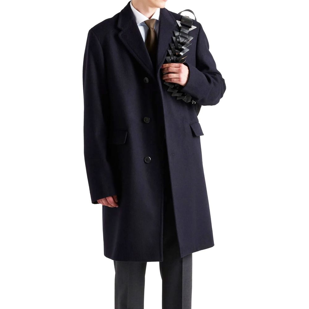 Manteau 100% Laine homme noir