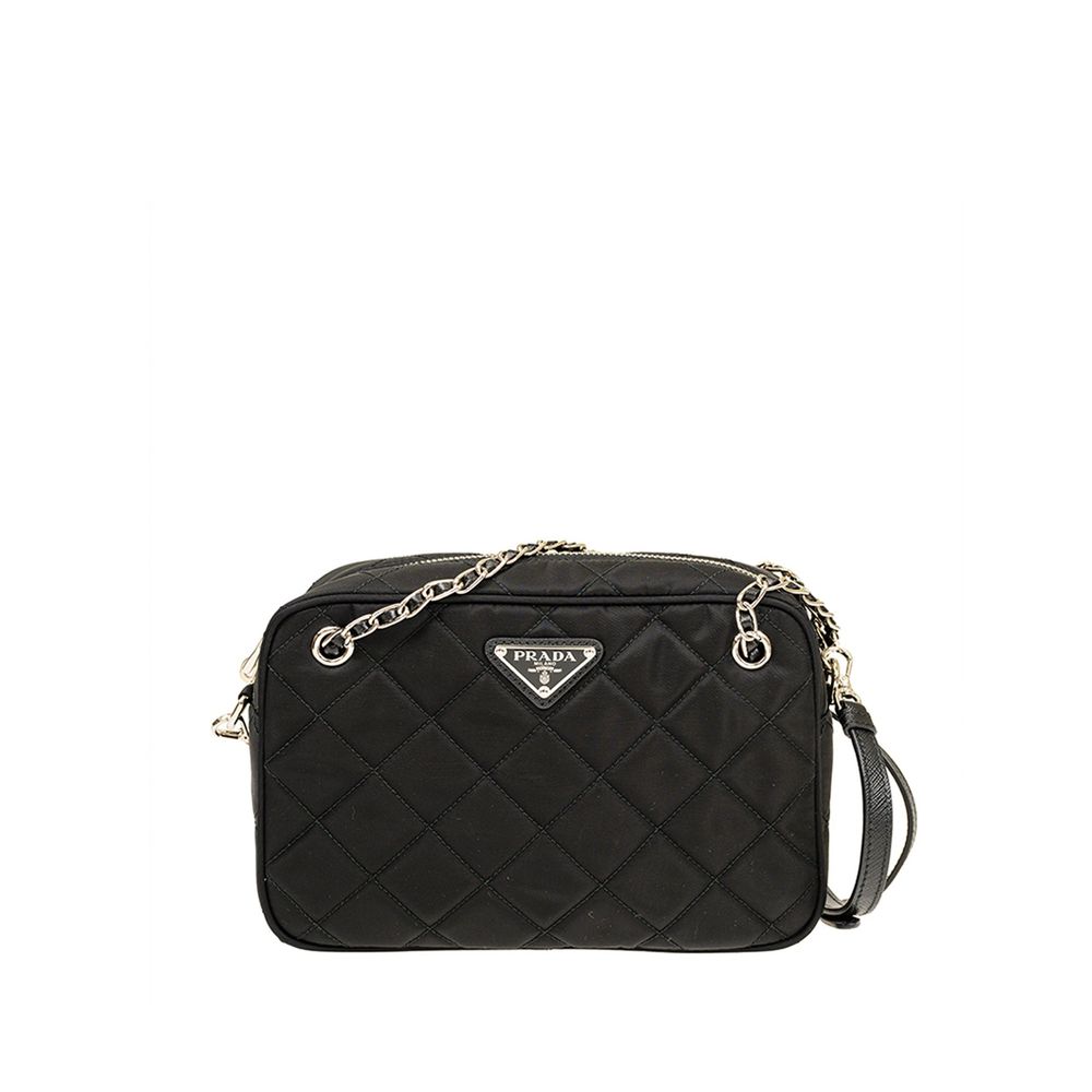 Sac bandoulière Prada matelassé noir