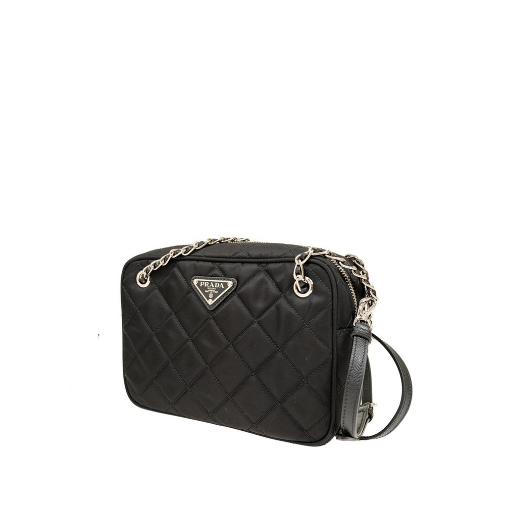 Sac bandoulière Prada matelassé noir