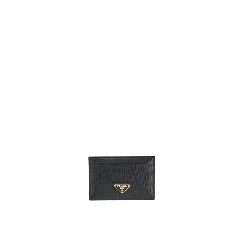 Porte-cartes cuir Triangle noir