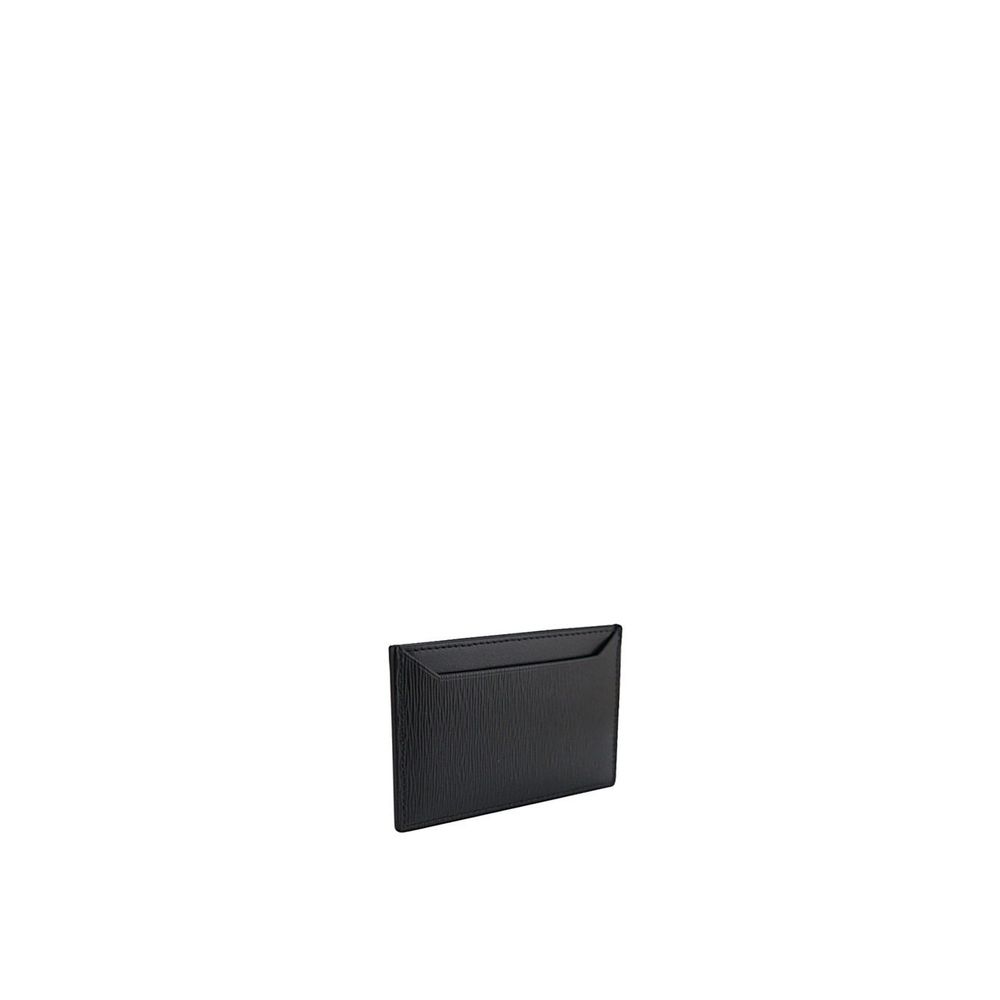 Porte-cartes cuir Triangle noir