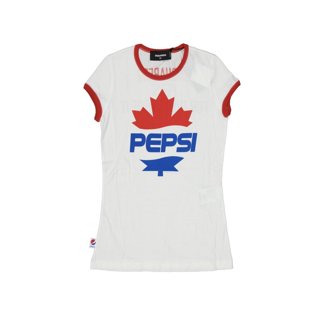 T-shirt Dsquared² avec imprimé Pepsi blanc