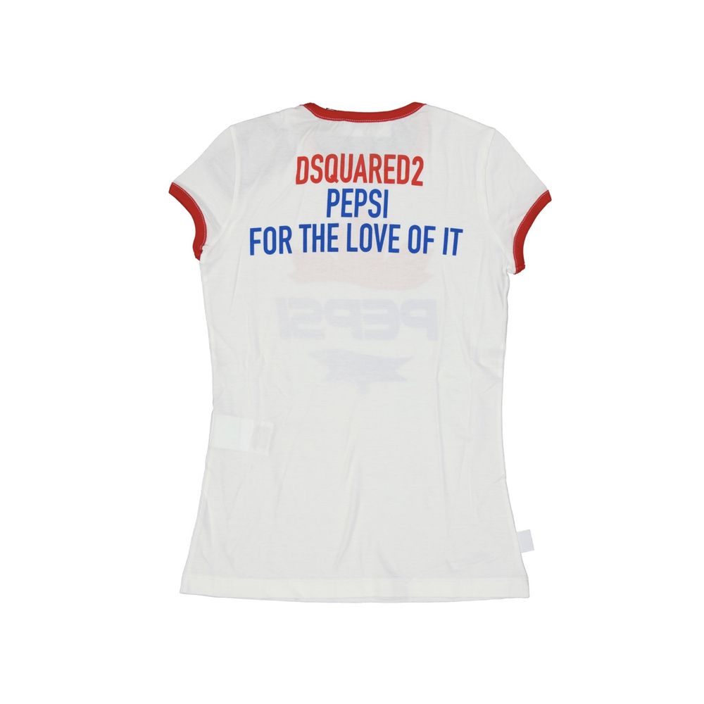 T-shirt Dsquared² avec imprimé Pepsi blanc