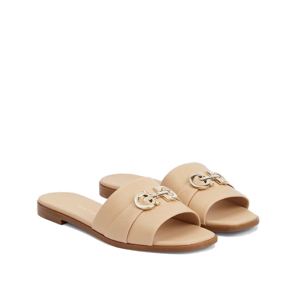 Sandales en cuir italiennes noires