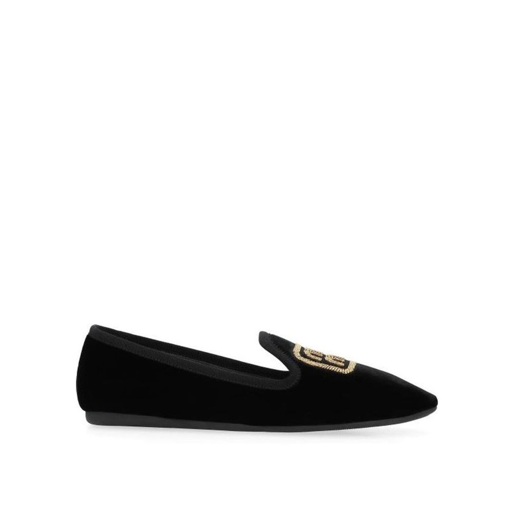 Mocassins Miu Miu logo noires