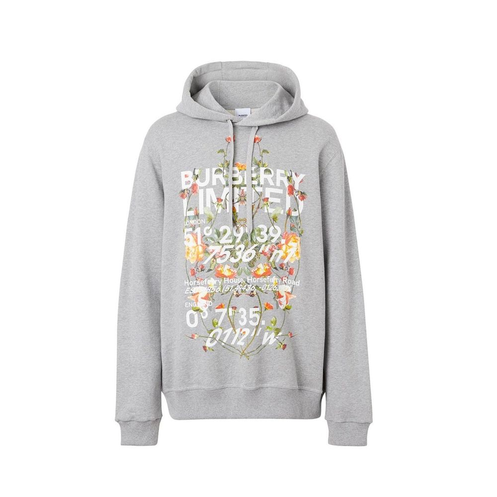 Sweatshirt Burberry floral gris