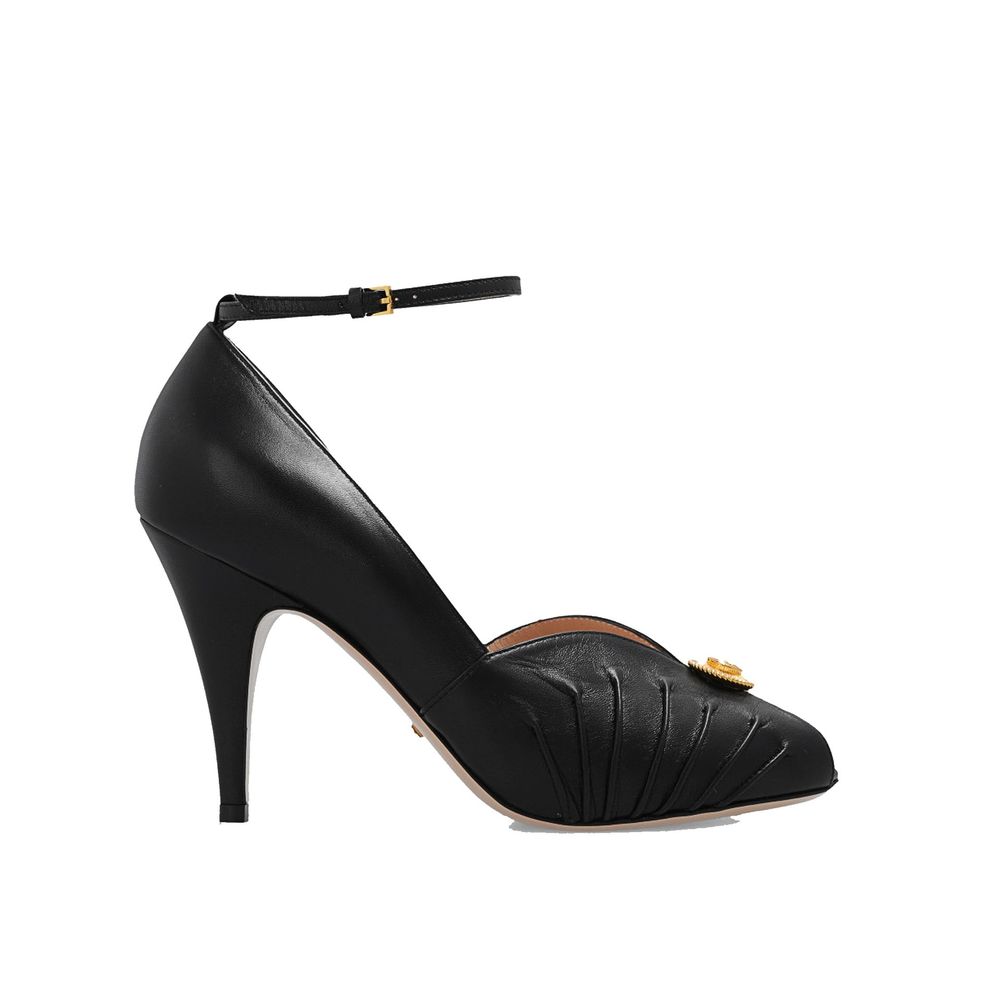 Escarpins italiennes en cuir dorées