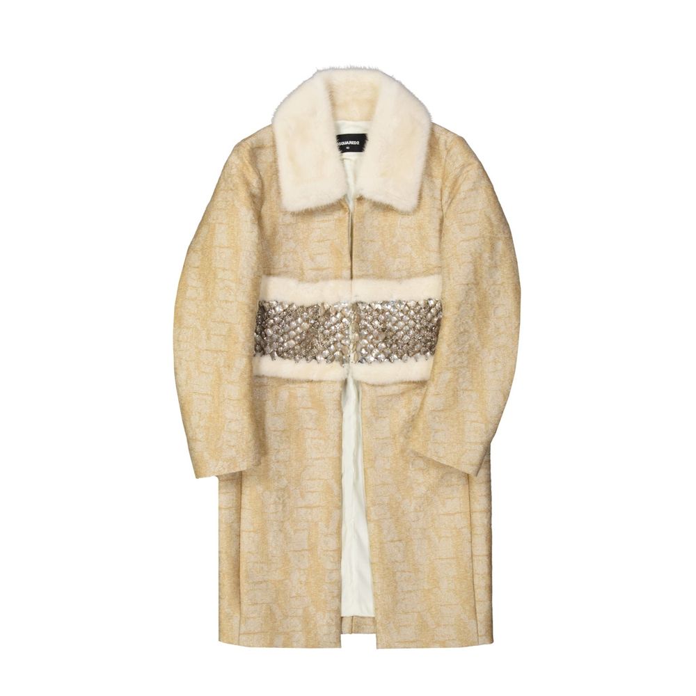 Manteau avec cristaux noir