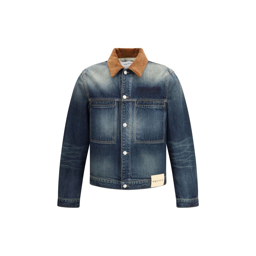 Veste Alexander McQueen Denim bleue