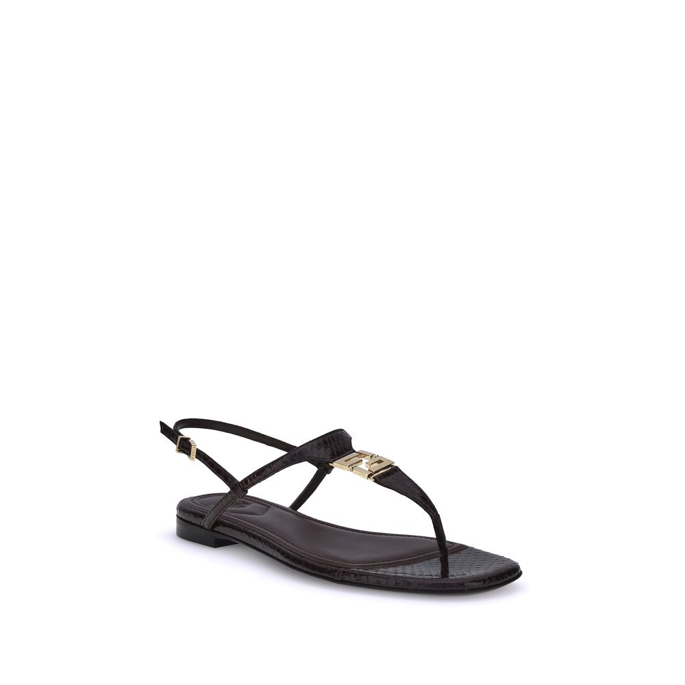 Sandales Fendi FFold violettes