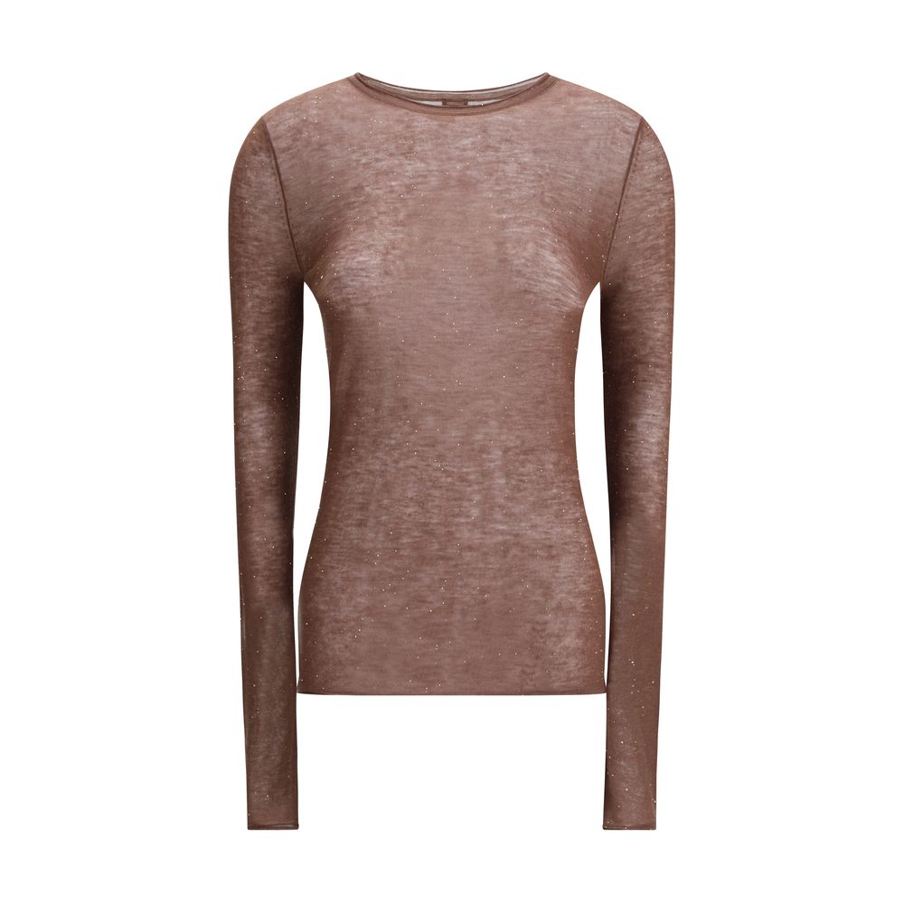 Pull Pinko Micropaillette rose