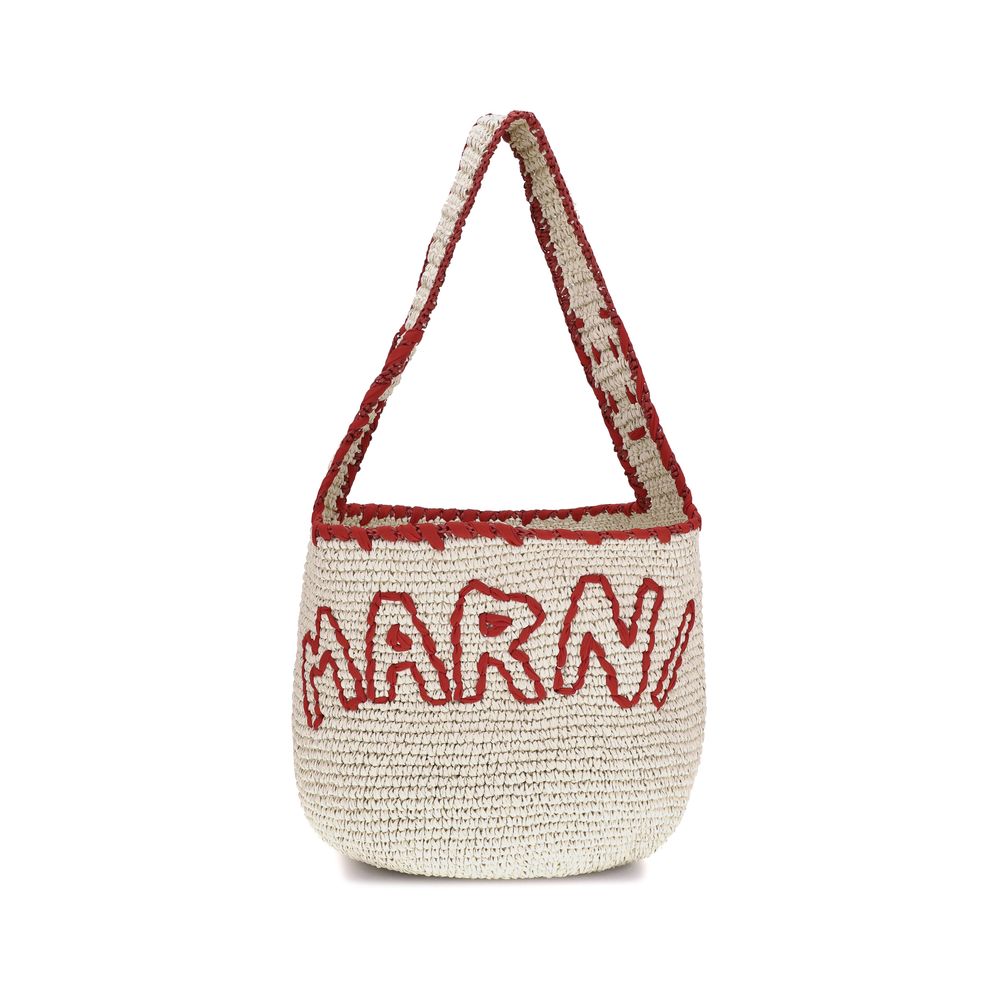 Sac Marni Medium Nassa beige