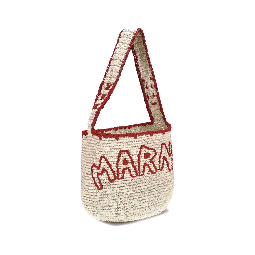 Sac Marni Medium Nassa beige