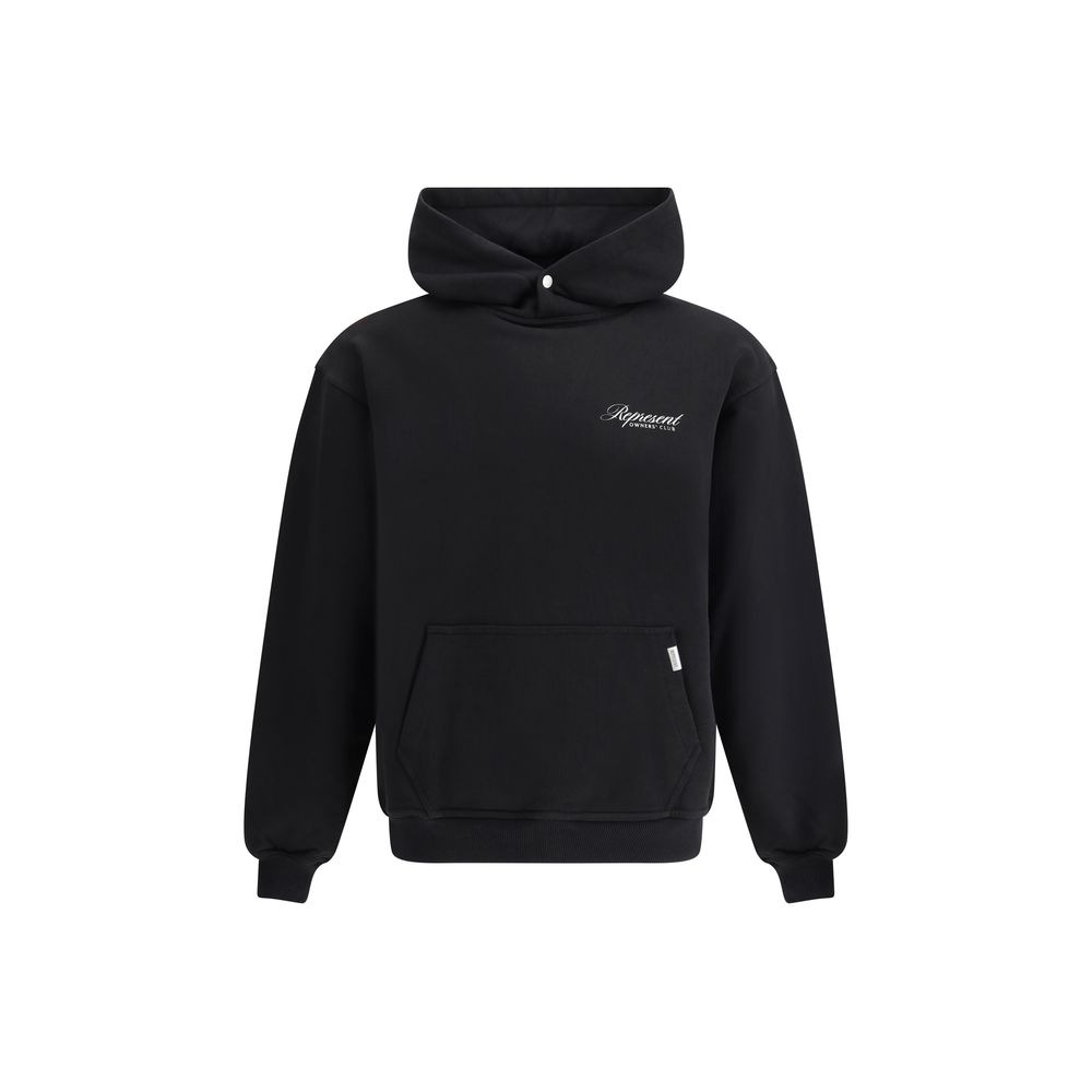 Hoodie Represent logo contrasté noir