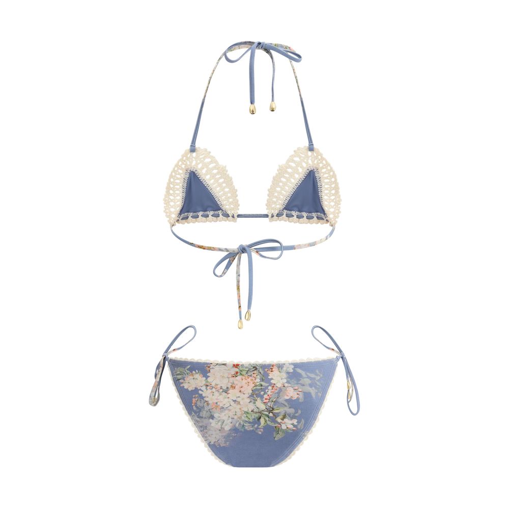 Maillot de bain Zimmermann Cascadian bleu