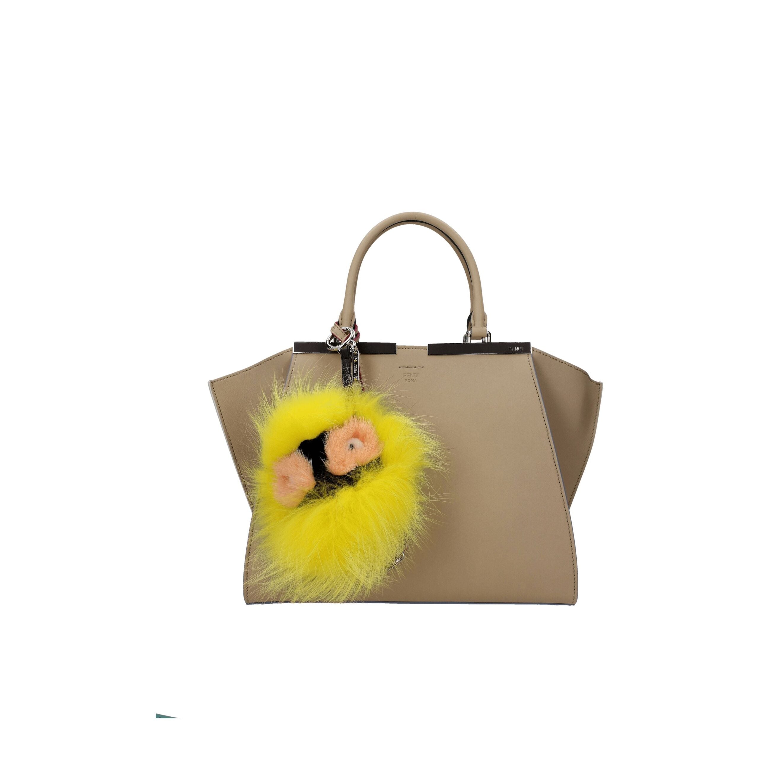 Porte-clés Fendi fur jaune