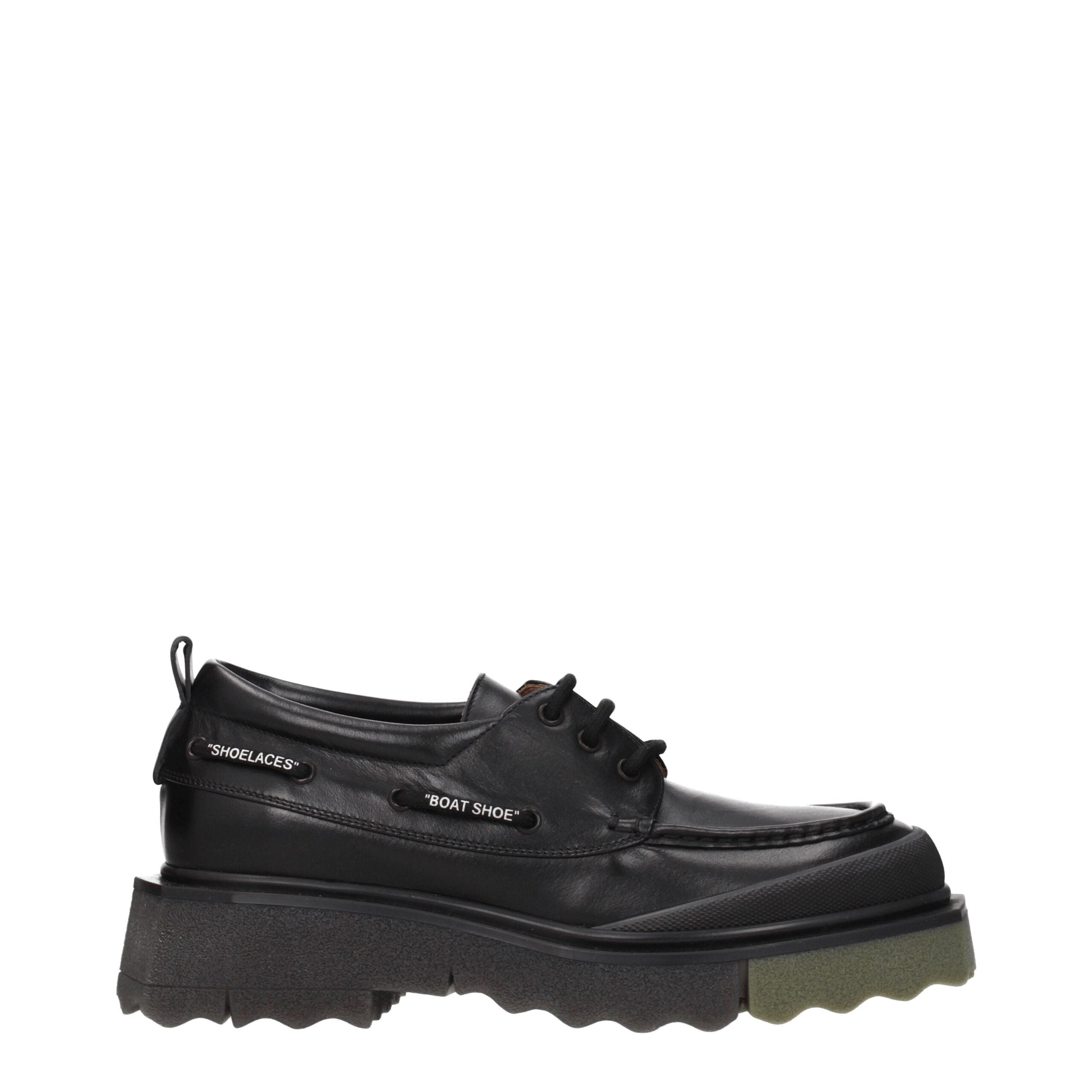 Loafers Off-White en cuir noirs
